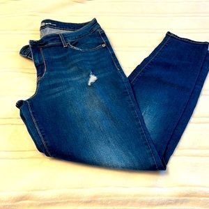 Old Navy Distressed Mid-Rise Skinny Jeans